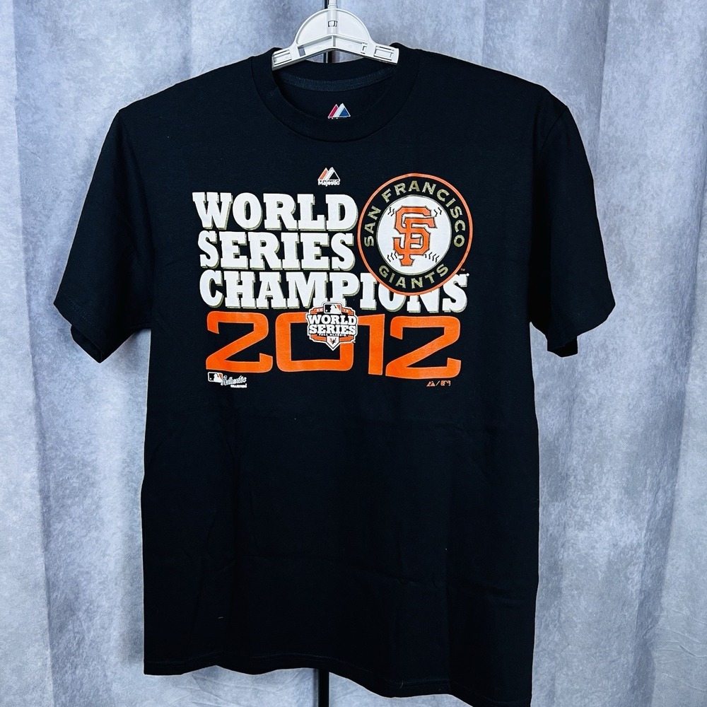 2012 SAN FRANCISCO GIANTS WORLD SERIES T SHIRT‎  Authentic Collection Large